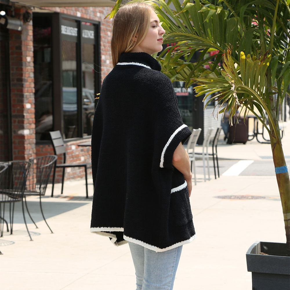 Comfy Luxe, Made You Look Pullover, Black (SHIPS IN 2-3 WEEKS)