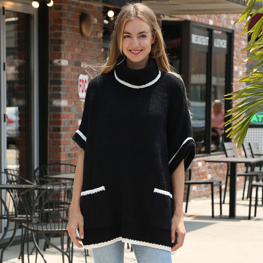 Comfy Luxe, Made You Look Pullover, Black (SHIPS IN 2-3 WEEKS)