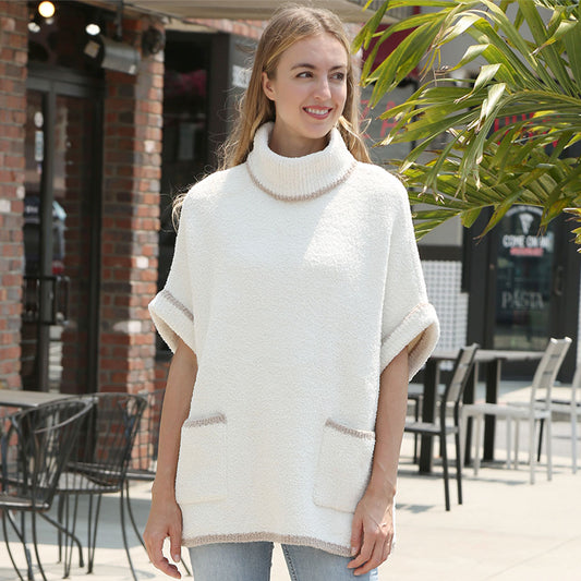 Comfy Luxe, Made You Look Pullover, Ivory (SHIPS IN 2-3 WEEKS)