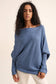 LÉA & LUC - ASYMETRICAL CASHMERE BLEND SWEATER (SHIPS IN 3-4 WEEKS)