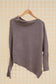 LÉA & LUC - ASYMETRICAL CASHMERE BLEND SWEATER (SHIPS IN 3-4 WEEKS)