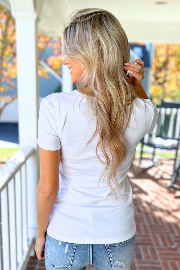 Simple As That Cotton Tee  - Crew Neck   (SHIPS IN 1-2 WEEKS)