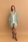 Leto Accessories - Embroidered Floral Vine Lightweight Kimono - Bell Sleeves