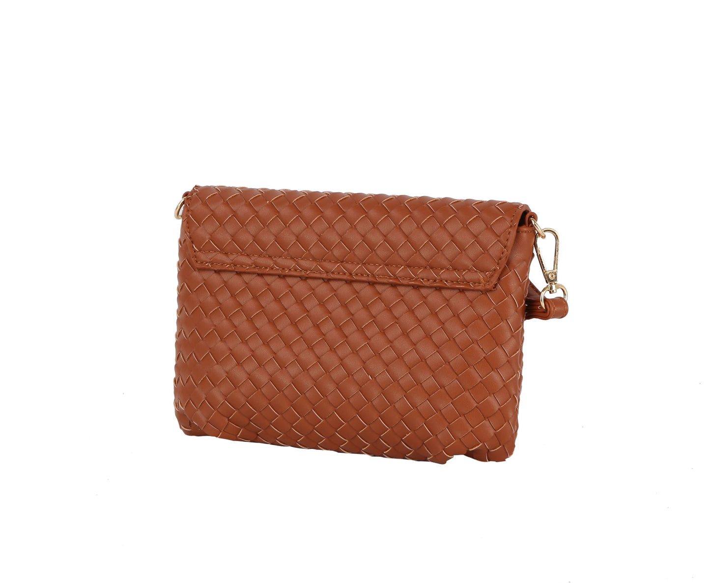 HR CORP - Ecostitch woven envelope clutch crossbody bag