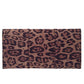 JNBFASHION.COM - Faux Suede Flat Leopard Envelope Clutch