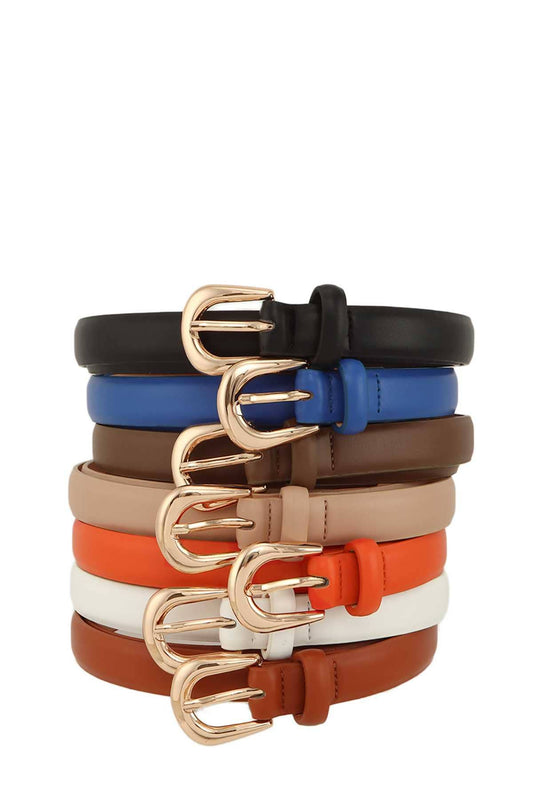 anbfashion - CLASSIC BUCKLE PU LEATHER BELT IW20005