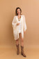 Leto Accessories - Embroidered Floral Vine Lightweight Kimono - Bell Sleeves