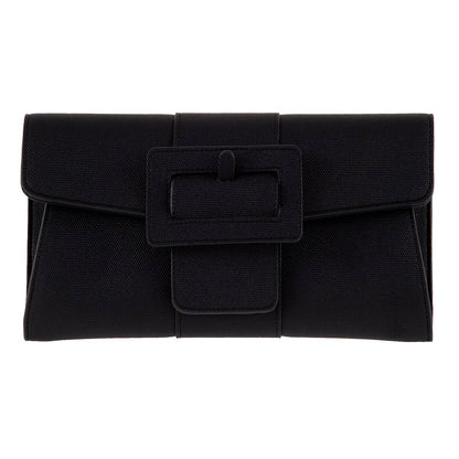 JNBFASHION.COM - Synthetic Leather Belted Envelope Clutch
