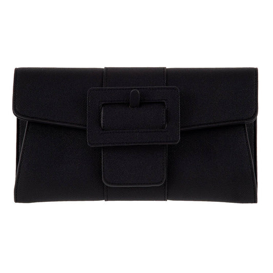 JNBFASHION.COM - Synthetic Leather Belted Envelope Clutch