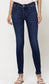 Lovervet by Vervet -  High Waist Skinny Jeans, Dark (SHIPS IN 2-3 WEEKS)