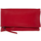 JNBFASHION.COM - Women's Vegan Leather Zipper Foldover Clutch Purse with Tass