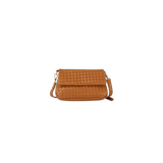 HR CORP - Ecostitch Weaved front flap crossbody