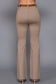 Active Basic | Active USA - Semi Flare Ponte Pants with Leather Belt