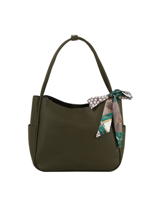 HR CORP - Calin Triple Comparmanets Tote with a Scarf