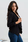 Blu Pepper - 3/4 ROUCHED SLEEVE BLAZER