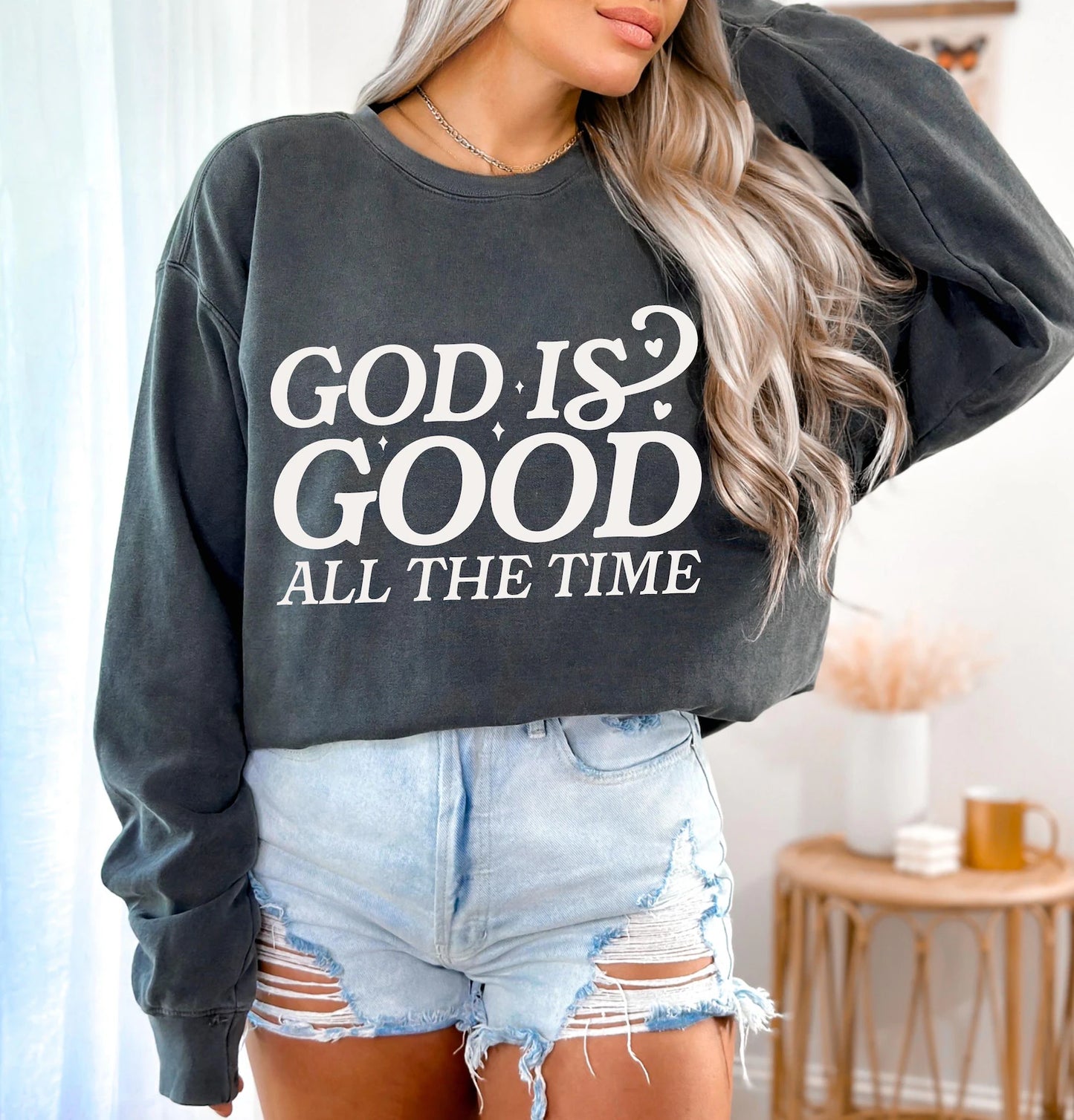 God is Good (All the Time) Long Sleeve, Comfort Colors