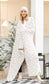 Comfy Luxe Solid Knit Blanket, OG Leo Print, Beige (SHIPS IN 1-2 WEEKS)